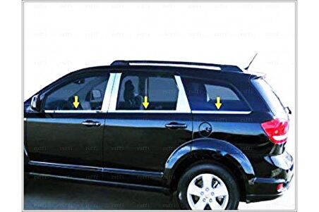 Fiat Freemont Krom Cam Çıtası 6 prç. 2012 Üzeri P. Çelik