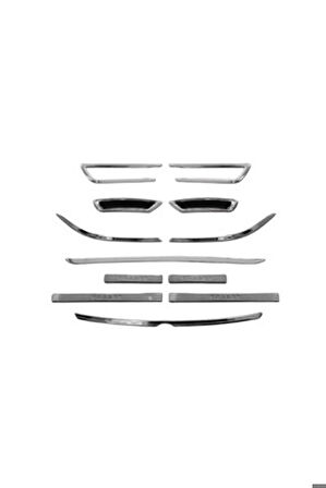 VW Passat B8 Krom Set 12 Parça 2015-2019 Model Arası Uyumlu Paslanmaz Çelik