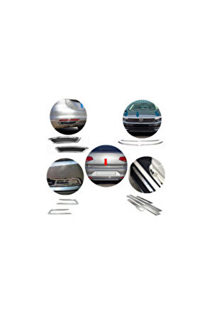 VW Passat B8 Krom Set 12 Parça 2015-2019 Model Arası Uyumlu Paslanmaz Çelik