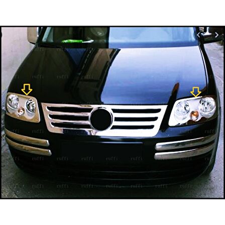 Vw Caddy Krom Far Çerçevesi 2 Prç. 2004-2010 Arası P.çelik