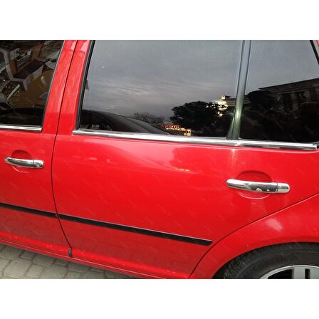 VW Golf 4 Krom Cam Çıtası 4 prç. 1998-2004 P. Çelik