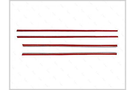 VW Golf 5 Plus Krom Cam Çıtası 4 prç. 2004 Üzeri P. Çelik