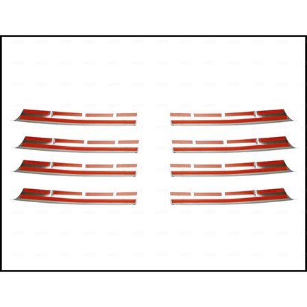 Vw T5 Transporter Krom Ön Panjur 8 Prç. 2003-2010 P. Çelik
