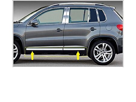 VW Tiguan Krom Yan Kapı Çıtası 4 kapı 2007-2016 arası Paslanmaz