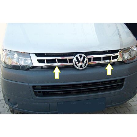 VW T5 Caravelle Krom Ön Panjur 2 prç. 2010-2015 P. Çelik