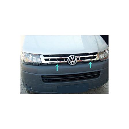 VW T5 Caravelle Krom Ön Panjur 2 prç. 2010-2015 P. Çelik