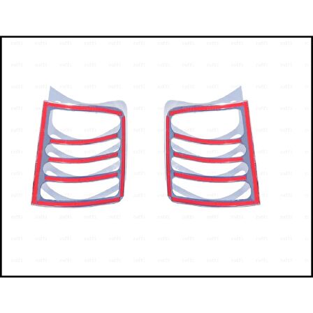 VW T5 Multivan Krom Stop Çerçevesi 2003-2010 Paslanmaz Çelik