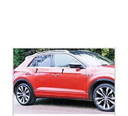 Vw T-Roc Cam Çıtası 4 Parça 2017 Sonrası Paslanmaz Çelik