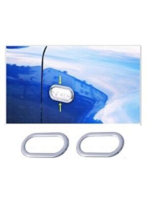 Vw Polo Krom Sinyal Çerçevesi 2 Prç 2001-2009 Arası P.çelik