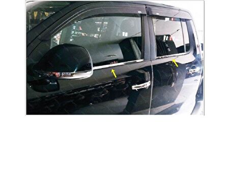 VW Amarok Krom Cam Çıtası 4 prç. 2010 Üzeri P. Çelik