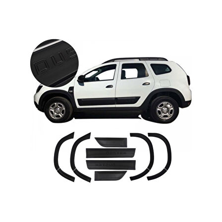 Dacia Duster Mat Dodik Seti 12 Parça 2018-2023 Model Arası Uyumlu (Duster Yazılı)