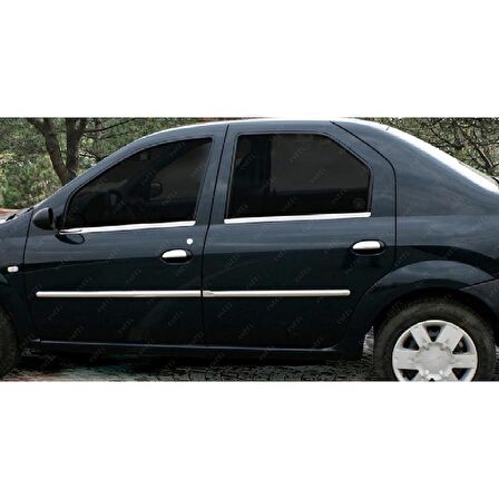 Dacia Logan Krom Cam Çıtası 4 prç. 2005-2012 P. Çelik