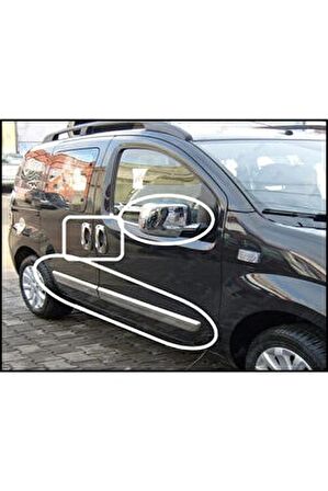 Peugeot Bipper 3'lü Krom Set Yan Kapı Çıtası+Kapı Kolu+ Ayna Kapağı Paslanmaz Çelik