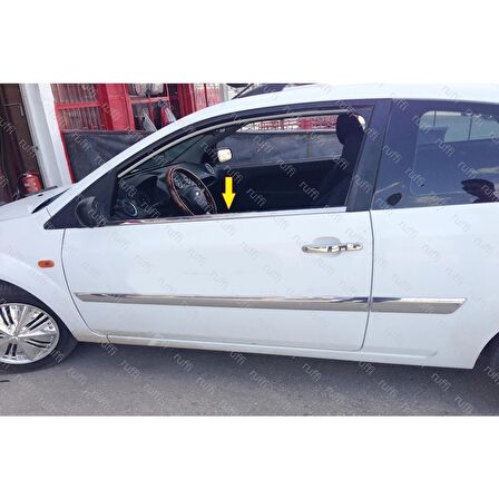 Ford Fiesta Krom Cam Çıtası 2 prç. 2002-2008 arası P. Çelik (COUPE)