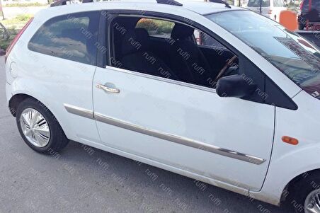 Ford Fiesta Krom Cam Çıtası 2 prç. 2002-2008 arası P. Çelik (COUPE)