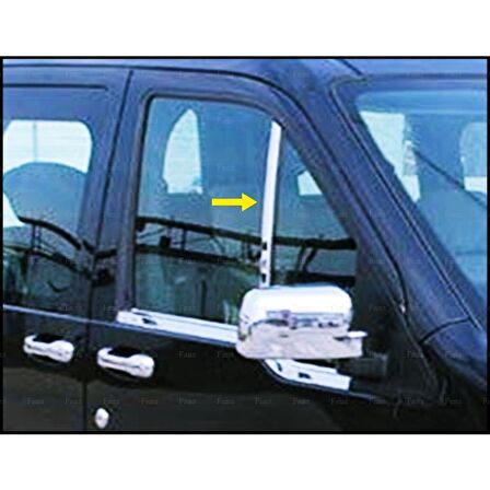 Ford CONNECT Krom Kelebek Cam Direği 2 pcs 2002-2014 P. Çelik