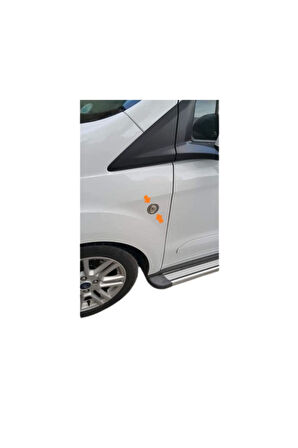 Ford Tourneo Courier Krom Uyumlu Sinyal Çerçevesi 2 Parça 2014-2018 Arası Paslanmaz Çelik