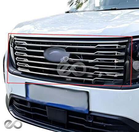 Ford Tourneo Courier Krom Ön Panjur 8 Parça 2024 Üzeri Paslanmaz Çelik