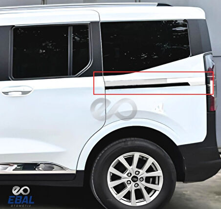 FORD TOURNEO COURIER 2024 Üzeri Sürgü Nikelajı 2 Parça Paslanmaz Çelik