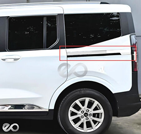 FORD TOURNEO COURIER 2024 Üzeri Sürgü Nikelajı 2 Parça Paslanmaz Çelik