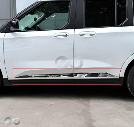 Ford Tourneo Courier Krom Yan Kapı Çıtası 4 Parça 2024 Üzeri Paslanmaz Çelik