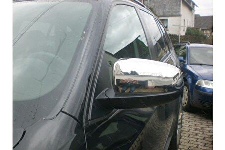 Bmw X5 Krom Ayna Kapağı 2007-2012 2 Parça P.Çelik