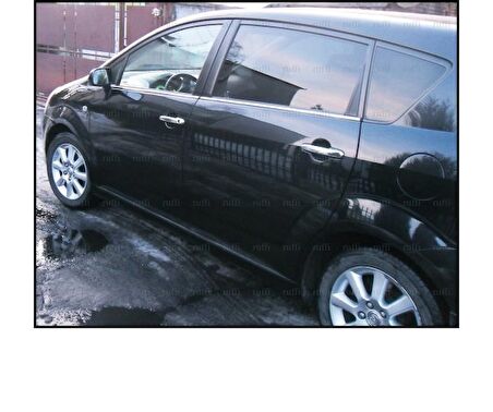 Toyota Verso Krom Cam Çıtası 4 prç. 2006 Üzeri P. Çelik
