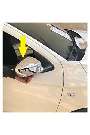 Citroen C4 Cactus Krom Ayna Kapağı 2 Parça 2014-2019 Paslanmaz Çelik