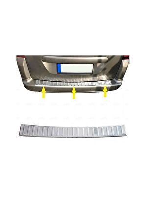 Citroen Berlingo Krom Arka Tampon Üzeri Koruma 2008-2018 P.Çelik