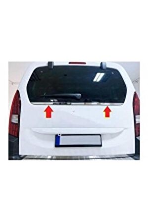 Citroen Berlingo Krom Bagaj Camı Alt Çıtası 2018 ve üzeri Paslanmaz Çelik