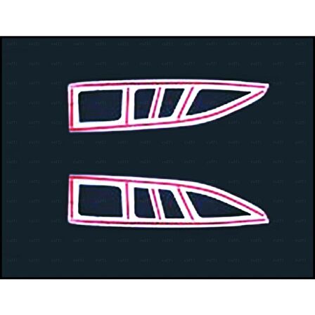 Citroen Berlingo Krom Stop Çerçevesi 2 pcs  2008 üzeri P.ÇELİK