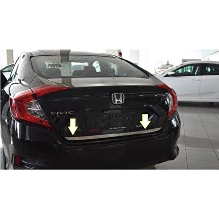 Honda Civic Krom Alt Bagaj Çıtası 2016 Üzeri P. Çelik