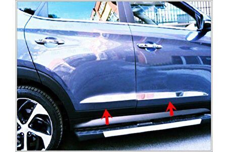Hyundai Tucson Krom Yan Kapı Çıtası 2015 ve üzeri P.Çelik GENİŞ MODEL