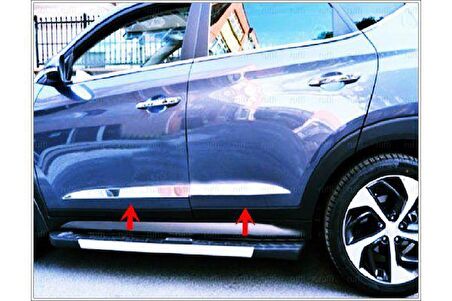 Hyundai Tucson Krom Yan Kapı Çıtası 2015 ve üzeri P.Çelik GENİŞ MODEL