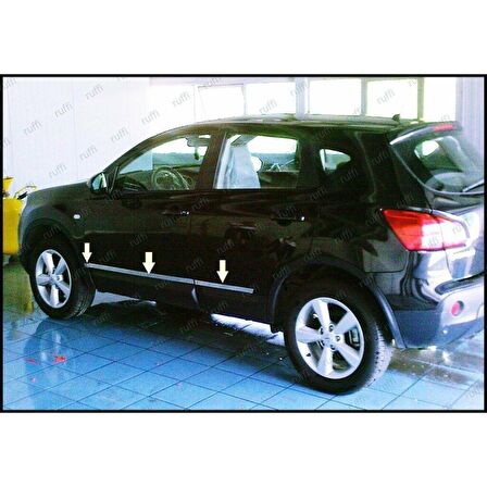 Nissan Qashqai Krom Yan Kapı Çıtası 6 prç. 2007-2014 P. Çelik