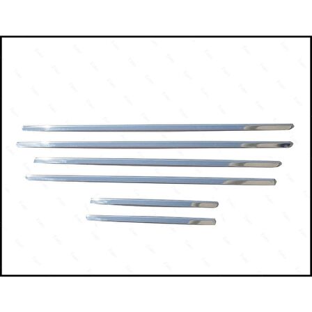 Nissan X-Trail Krom Cam Çıtası 6 prç. 2007-2014 Arası P.Çelik