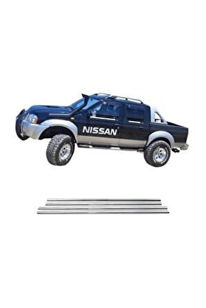 Nissan Pick Up Sky Star Krom Cam Çıtası 4 prç. 1999 Üzeri P.Çelik