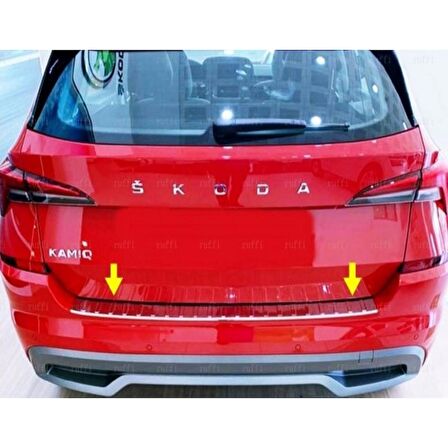 Skoda Kamiq Krom Arka Tampon Üstü Koruma  2020 Ve Üzeri