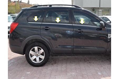 Chevrolet Captiva Krom Cam Çıtası 6 prç. 2007 Üzeri P. Çelik