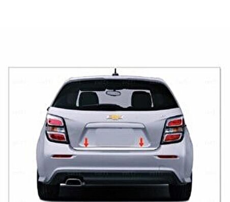 Chevrolet Aveo HB Krom Bagaj Alt Çıtası P.Çelik 2011 üzeri