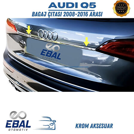 Audi Q5 Krom Bagaj Çıtası 2008-2016 Paslanmaz Çelik