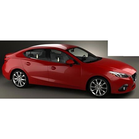 Mazda 3 Krom Cam Çıtası 4 prç. 2009 Üzeri P. Çelik (SEDAN)