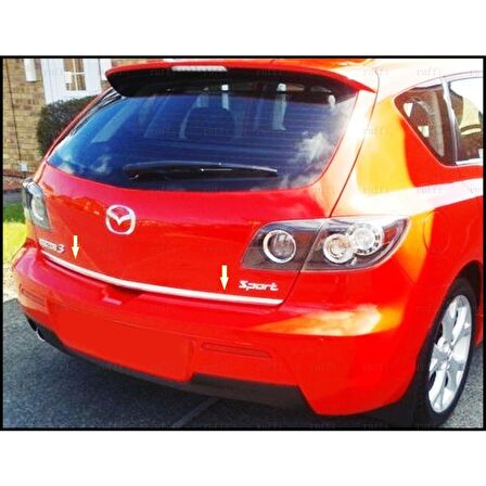 Mazda 3 HB Krom Bagaj Alt Çıtası 2003-2009 ARASI P.Çelik