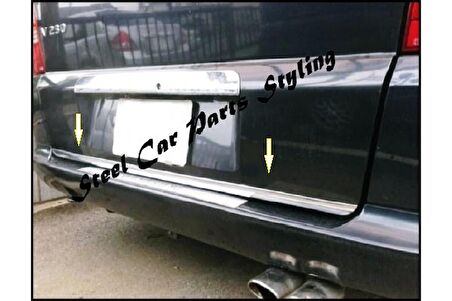 Mercedes Vito W638 Krom Alt Bagaj Çıtası 1996-2003 P. Çelik