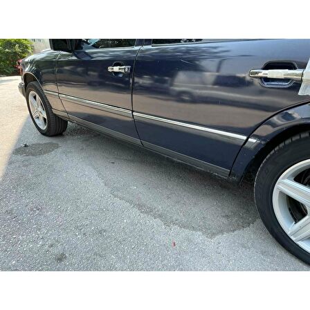 Mercedes E Klasse W124 Krom Yan Kapı Çıtası 8 prç 1984-1995 arası P.Çelik