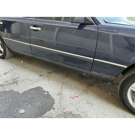 Mercedes E Klasse W124 Krom Yan Kapı Çıtası 8 prç 1984-1995 arası P.Çelik