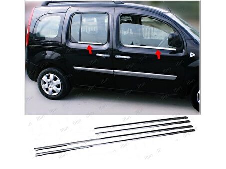 Mercedes Citan Krom Cam Çıtası 4 prç. 2013 Üzeri P.Çelik