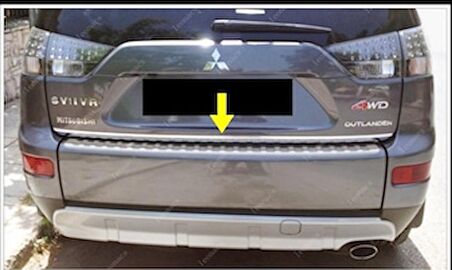 Mitsubishi Outlander Krom Alt Bagaj Çıtası 2005-2008 P. Çelik
