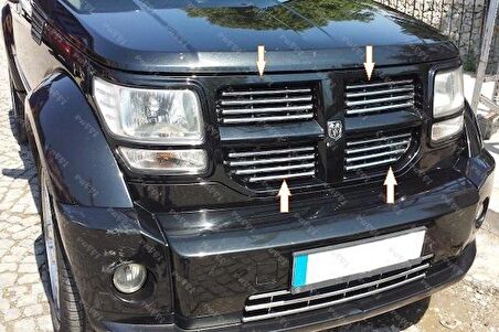 Dodge Nitro Krom Ön Panjur 16 parça P.Çelik 2006 Ve üzeri