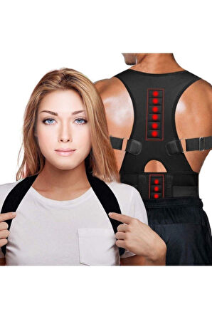 Manyetik Korse Bel Ve Sırt Destek Ortopedik Dik Duruş Korsesi Omuz Skolyoz Aldımaldım